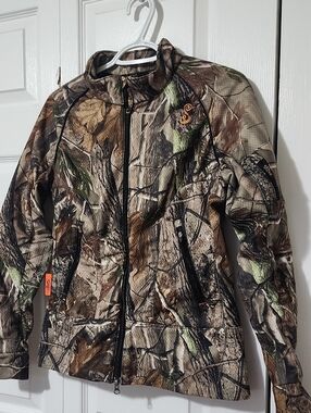 Realtree Camo Zip-Up Hunting Jacket - Brown/Green/Black